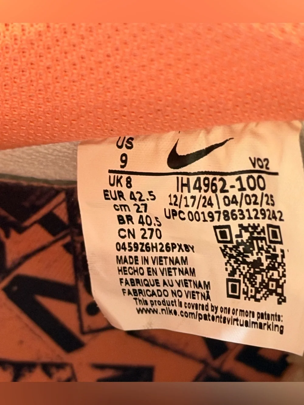 Men’s Nike Air Force 1 Low NY vs. NY 2025 - Size 9 - IH4962-100
